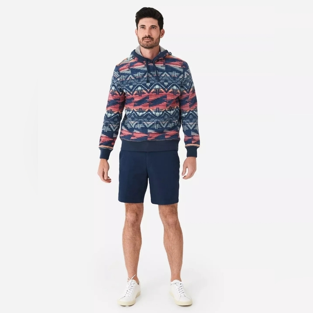 Mens M Faherty Thunder Voice Eagle Fleece Popover Terranea Hoodie Southwest